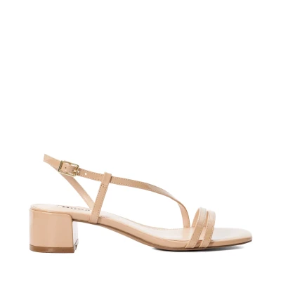Image of Dune London Womens Ladies Maryanna Block Heeled Sandals Blush Size UK 3