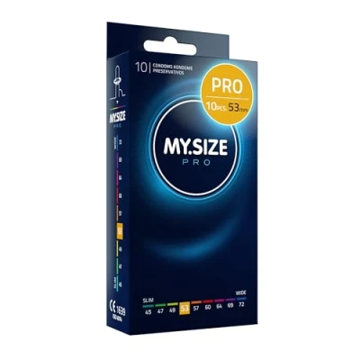 Image of MY.SIZE PRO Condom Size 3, 53 mm, Regular Fit, 10 Condoms Perfect fit and a Suitable for Everybody