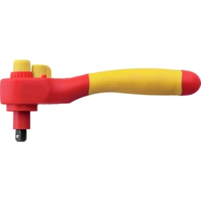 Image of Wiha 43054 Series 7207NRW Insulated Ratchet Wrench for Nut Drivers Switchable, Red