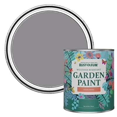 Image of Rust Oleum Purple Mould Resistant Garden Paint In Satin Finish Iris 750ml