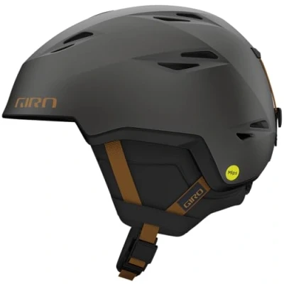 Image of Giro Grid Spherical MIPS Snow Helmet Metallic Coal/Tan Medium 55.5 59CM