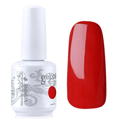 Image of Vishine Gelpolish Lacquer Shiny Color Soak Off UV LED Gel Nail Polish Manicure Red(1539)