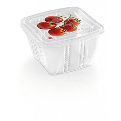 Image of Snips Food Classic Fresh Container 1 Liter Square, Multi Color, One Size