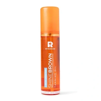 Image of BYROKKO Shine Brown Beta Carotene Tanning Oil (150 ml), Sunbed Accelerator in Sunbeds &amp; Outdoor Sun, the Ultimate Tan Maximiser For a Flawless and Glowing Skin