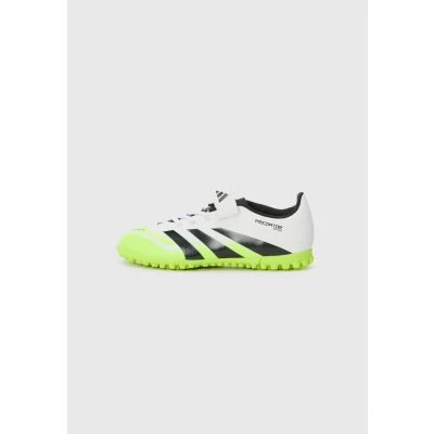 Image of adidas Performance Predator CLUB Unisex Astro turf trainers for kids, Size: 5.5, White/core black/lucid lemon shoes