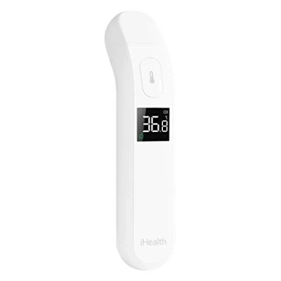 Image of iHealth No Touch Forehead Thermometer, Digital Infrared Thermometer for Adults and Kids, Touchless Baby with Fever Indicator, Non Contact (PT2L)