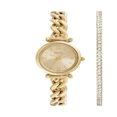 Image of Fossil Women&#039;s Analog Quartz Watch with Stainless Steel Strap ES5387SET