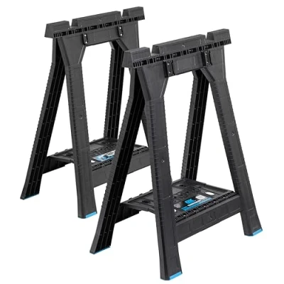 Image of OX Tools Trade Folding Saw Horse Twin Pack with TOOLTREK Connectors