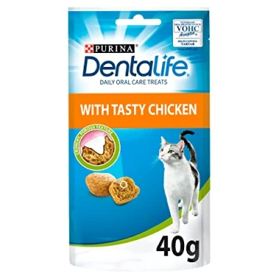 Image of Dentalife Cat Dental Treats Chicken 40g, Pack of 8