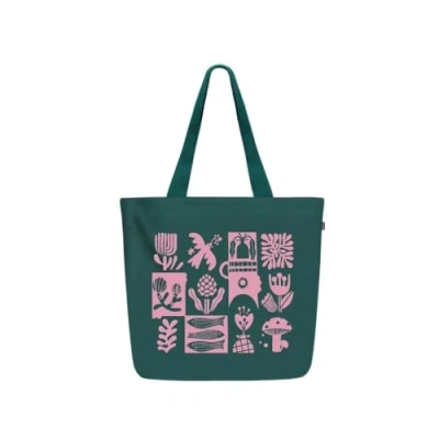 Image of Eco Right Aesthetic Canvas Tote Bag for Women Large, Reusable, Zippered with Inner Pocket, Perfect School, Shopping, Work, Beach, Cute &amp; Friendly Gift Girls, Teachers, Mothers