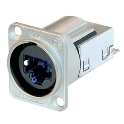 Image of Neutrik NE8FDY C6 D shape CAT6 Panel Connector, Silver