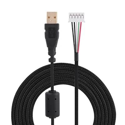 Image of USB Mouse Cable,Wire Line Replace for Microsoft or Logitech(Black)