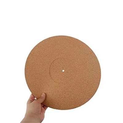 Image of 12 Inch Anti Static Mat, Cork Turntable Mat Record Pad, Non Slip Slipmat for Vinyl