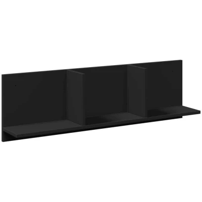 Image of vidaXL Wall Cabinet 100x16.5x30 cm Black Engineered Wood