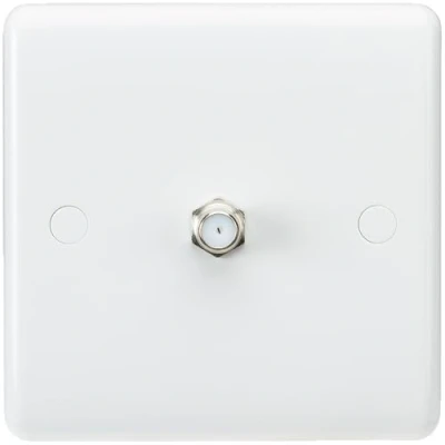 Image of KnightsBridge Curved Edge SAT TV Outlet (non isolated)