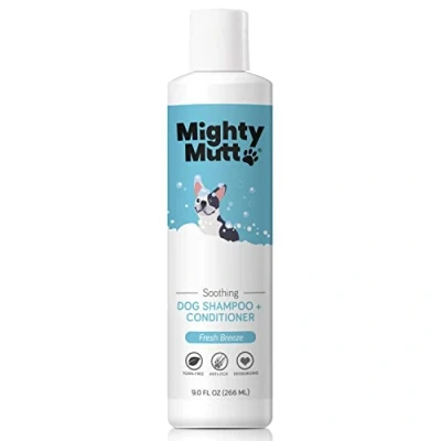 Image of Mighty Mutt Natural &amp; Hypoallergenic Dog Shampoo and Conditioner, Anti Itch, Soothing Deodorizing (9oz)
