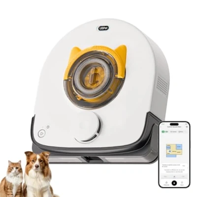 Image of UBPET 22000 Pa Suction Robot Vacuum Cleaner for Pet Hair, Cyclone Robotic Carpet, LiDAR Navigation, Wi Fi/App Control, Auto Self Charging, Tangle Free, Obstacle Avoidance, V10