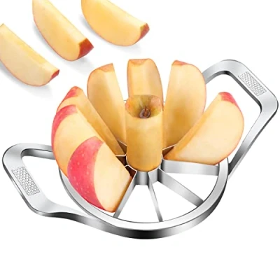 Image of Sinnsally Apple Corer and Slicer,Apple Remover,Cutter,Divider,Wedger,Decorer,Core Remover Tool,Large Peeler Slicer,Stainless Steel Fruit Cutter Corer,Easy Grip Handle with10 Blades