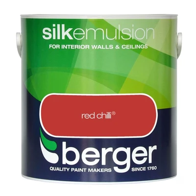 Image of Berger Silk Emulsion 2.5L Red Chilli