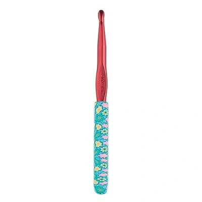 Image of The Quilted Bear Crochet Hooks Premium Soft Grip Floral with Ergonomic Polymer Clay Handle (8.0mm Hook)