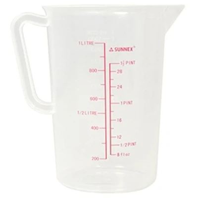 Image of Sunnex Polypropylene Measuring Jug 1.0 LTR