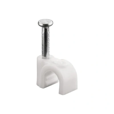 Image of Fixpoint 17077 5 mm Cable Clip with Nail White (100 Piece)