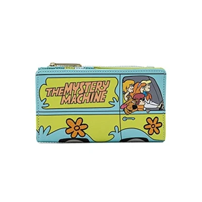 Image of Loungefly Purse Scooby Doo Mystery Machine Official Blue Flap Medium