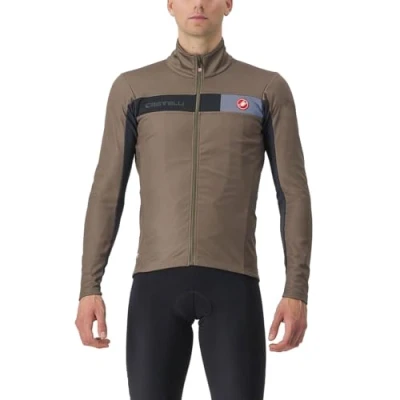 Image of CASTELLI 4522509 304 MORTIROLO 6S Jacket Men&#039;s TARMAC/BLACK SLIVER Size L