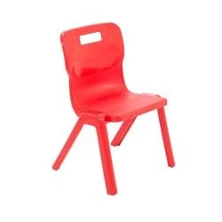 Image of Titan One Piece Chair Size 3 350mm Seat Height Red T3 R