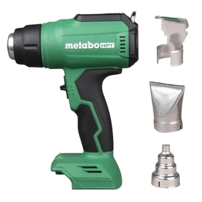 Image of Metabo HPT 18V MultiVolt™ Cordless Heat Gun Tool Only No Battery LCD Display Three Nozzles Included 1022 Degree Max Temp Lifetime Warranty RH18DAQ4