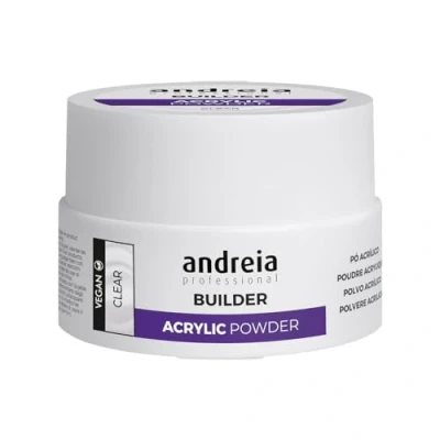 Image of Andreia Professional Acrylic Builder Powder for Nail Extensions Self Levelling, Durable, Long Lasting Salon Quality Soft Pink 35g