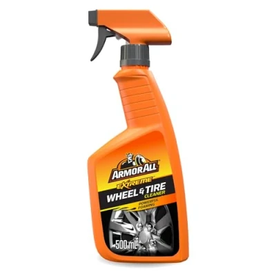 Image of Armor All, Wheel &amp; Tyre Cleaning Spray 500ml, Triple Action Foaming Formula, Removes Dirt and Enhances Shine, Suitable for All Wheels, Ideal Car Motorcycle Detailing, Made in the UK