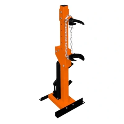 Image of Hydraulic Coil Spring Compressor Strut Tool 3 Ton Tonne 3000KG Load Capacity 8 Height Adjustable Levels Foot Pedal Powder Coated Steel Auto Car Van Repair 2 x Large &amp; Small Clasp Attachments