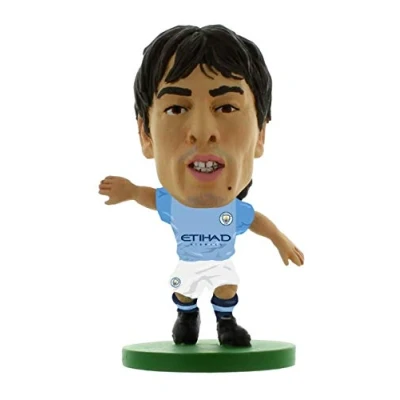 Image of SoccerStarz SOC229 Man City David Silva Home Kit (2019 Version) /Figures, Green