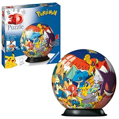 Image of Ravensburger Pokemon 3D Jigsaw Puzzle Ball for Kids Age 6 Years Up 72 Pieces No Glue Required Gifts Boys and Girls