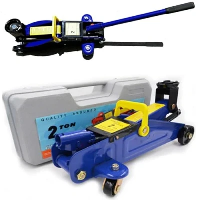 Image of SIKY 2 Tonne Low Profile Hydraulic Trolley Floor Jack Garage Race Lifting Car Van, Extend From 135MM To 320MM