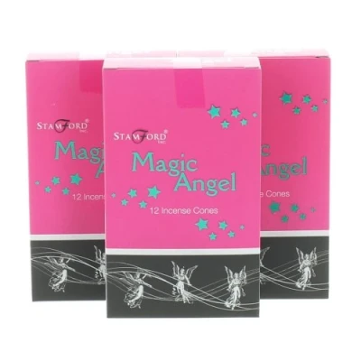 Image of 3 Packs of Stamford Pink Range Incense Cones Magic Angel