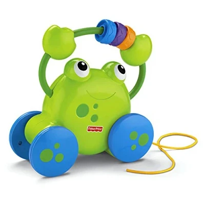 Image of Fisher Price Growing Baby Pull Along Froggie