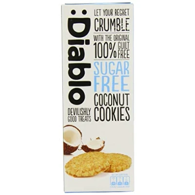 Image of Diablo Coconut Cookies with Sweeteners Sugar Free Sweetened Maltitol 150g (Pack Of 1)