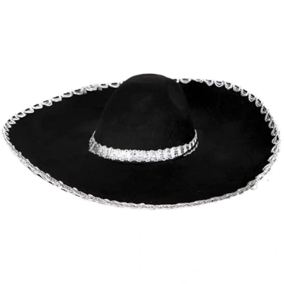 Image of FIESTAS GUIRCA Sombrero Mexican Hat Black 13944