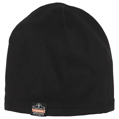 Image of Ergodyne Unisex&#039;s Winter Skull Cap Helmet Liner Cold Weather Hat, Black, One Size