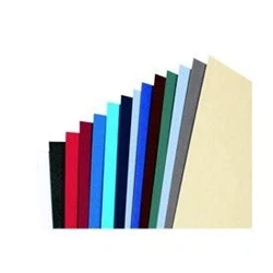 Image of GBC LeatherGrain 250gsm A5 Black Binding Covers (100 Pack)