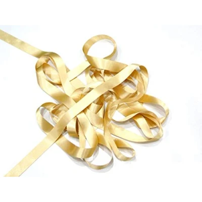 Image of Honey Gold 10mm Satin Ribbon Double Sided Berisfords 3501 (5 Meters)