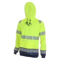 Image of Hivis Two Tone Hoody Saturn Yellow / Navy Large