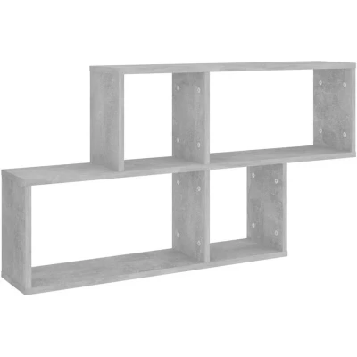 Image of vidaXL Wall Shelf Concrete Grey 100x18x53 cm Engineered Wood