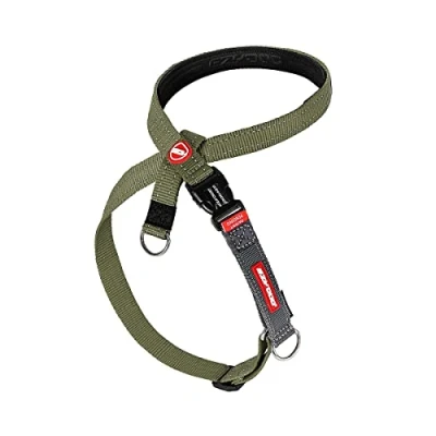 Image of EZYDOG Crosscheck Training Harness Anti Pull Harness, Dog for Small, Medium and Large Dogs, Accessories, Reflective, Adjustable Size (M, Khaki)