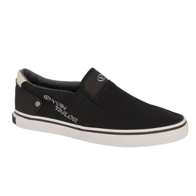Image of TOM TAILOR Men&#039;s 5381004 Loafer Flat, Black, 7.5 UK