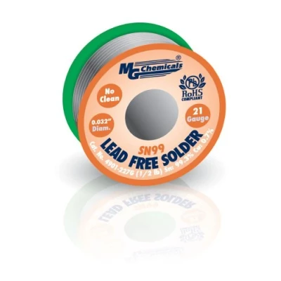 Image of MG Chemicals SAC305, 99.3% Tin and 0.7% Copper, No Clean Lead Free Solder, 0.032&quot; Diameter, 1/2 lbs Spool