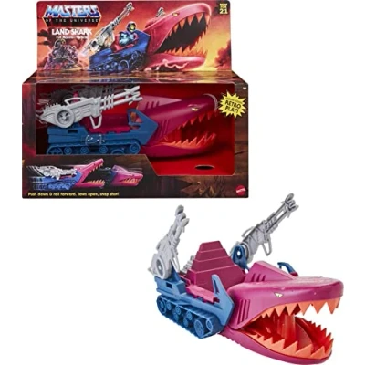 Image of Masters of the Universe Origins Land Shark Vehicle, Skeletor&#039;s Iconic Transportation for MOTU Storytelling Play and Display, Gift Kids Age 6 Years Older, GXP43