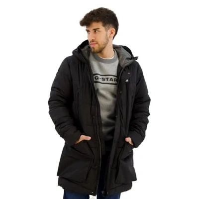Image of G Star RAW Men&#039;s Whistler Hooded Parka Jackets, Black (dk D24728 D199 6484), XL